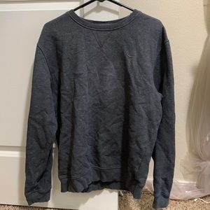 Gray crewneck sweatshirt